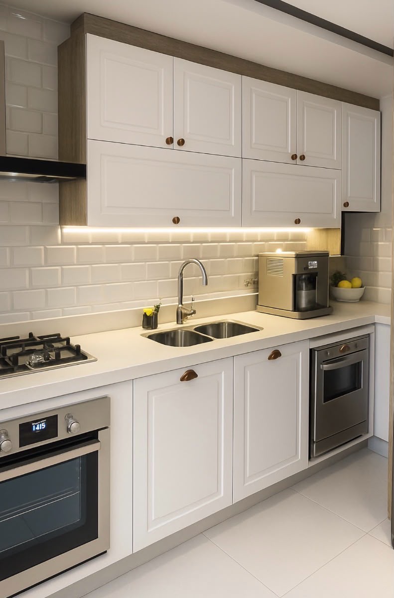 Traccia Design classic white shaker kitchen